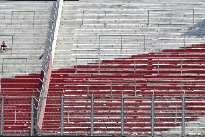 River Plate's Estadio Monumental was deserted after the second leg of the 2018 Copa Libertadores final was called off. It will be empty again for the first two matches of the 2020 competition