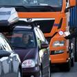 Motorists were forced to wait up to an hour, with police under orders to turn back any drivers without a 'particular reason' to cross