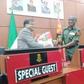 The Chief of Policy and Plans, Nigerian Army, Lt.-Gen. Lamidi Adeosun and the Deputy Director, Export, Indian Ordnance Factory Board, Prakash Agarwala, during a courtesy visit to Army Headquarters in Abuja on Tuesday 18/2/2020 (NAN/Sumaila Ogbaje)