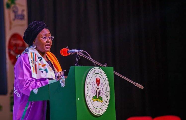 Nigeria's First Lady, Aisha Buhari. [Twitter/@aishambuhari]