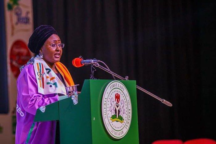 Nigeria's First Lady, Aisha Buhari. [Twitter/@aishambuhari]