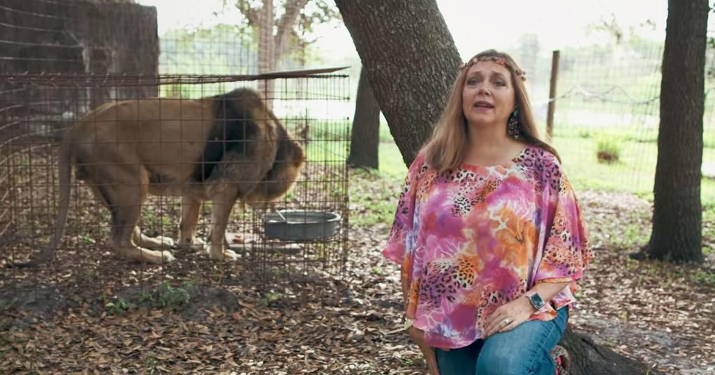 Carole in the Tiger King documentary.