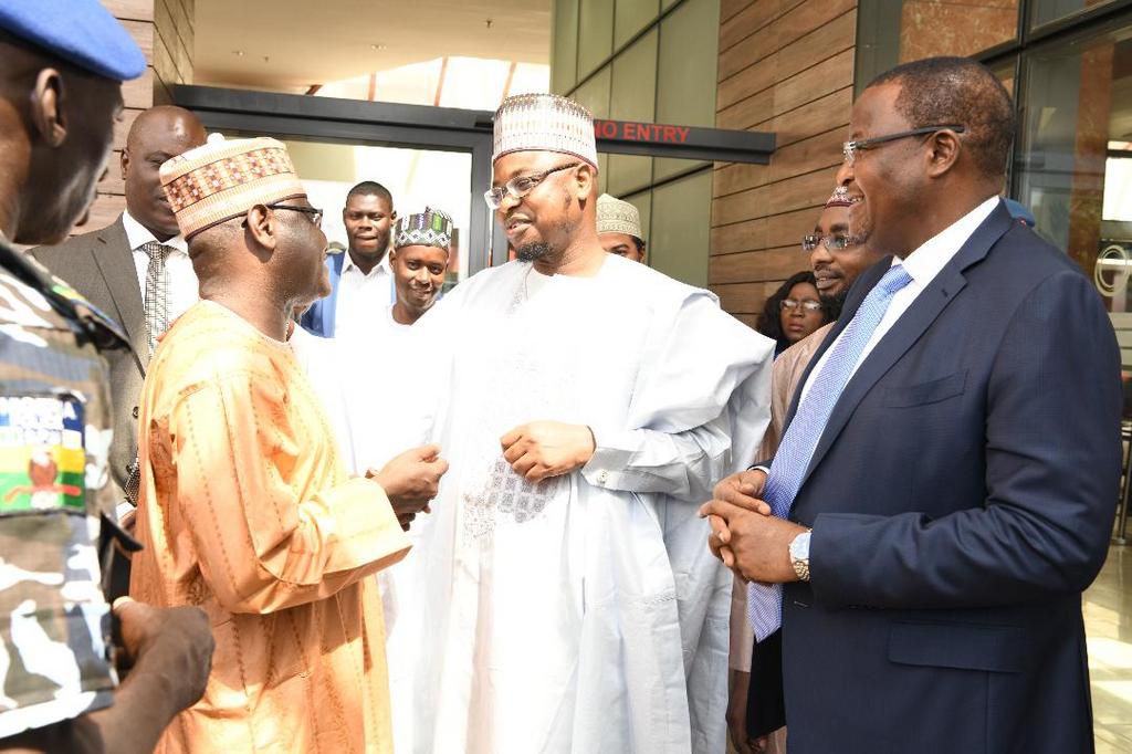 L-R: Mr. Bako Wakil, Director, Technical Standards & Network Integrity, NCC; Dr. Isa Pantami, Minister of Communications & Digital Economy and Prof. Umar Danbatta, Executive Vice Chairman/CEO, NCC at the event.