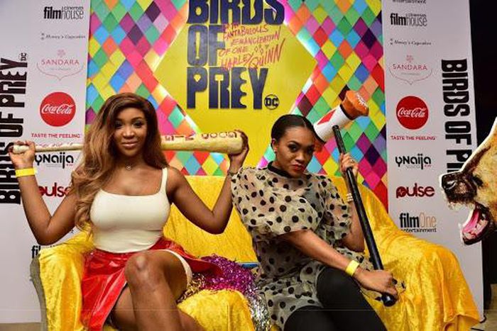 Idia Aisien, Ify Okoye, Denrele Edun, Lynxx and Timini all glammed up for Birds of Prey premiere at Filmhouse Cinemas, Landmark