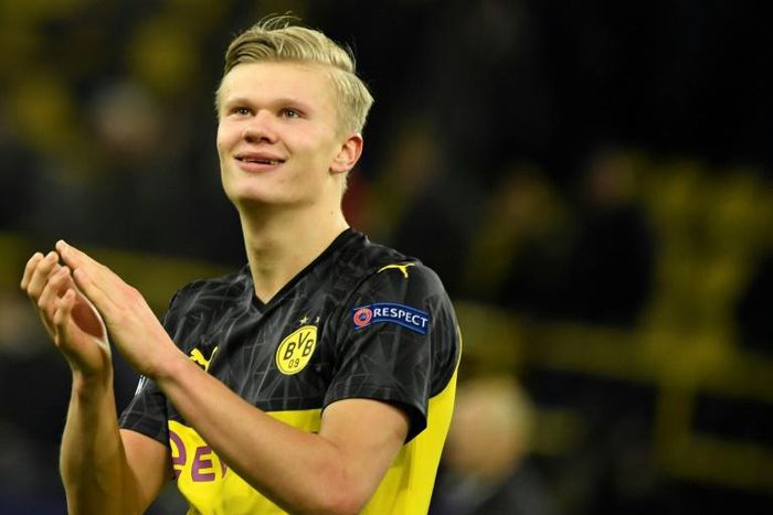 Erling Braut Haaland already has 10 goals in the Champions League this season after netting twice in Borussia Dortmund's 2-1 win over Paris Saint-Germain on Tuesday
