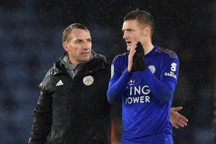 Leicester manager Brendan Rodgers expects Jamie Vardy to feature in the League Cup semi-final second leg