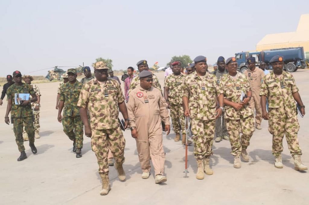 Insurgency: NAF sets up aircraft hangar in Maiduguri. [Twitter/@NigAirForce]
