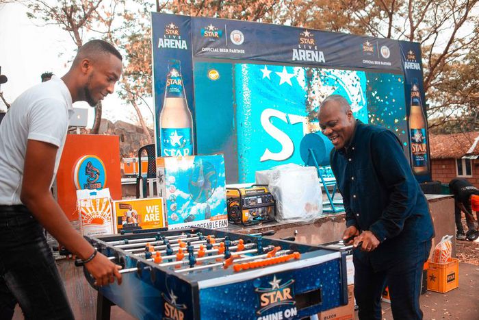 Star Lager celebrates Man City’s cup final win with thrilling fan experiences