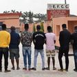 EFCC arrests 8 suspected internet fraudsters in Ibadan [Facebook/EFCC]