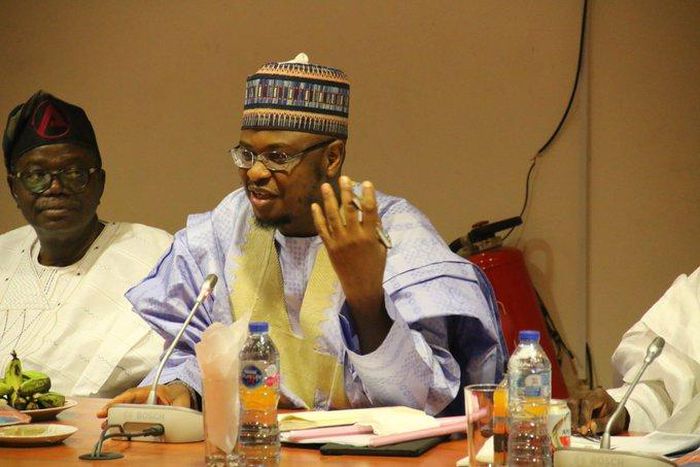 Minister of Communications and Digital Economy, Dr. Isa Ali Ibrahim Pantami at the Annual Cyber Security Conference organised by the Nigerian Communications Commission (NCC) at the Transcorp Hilton Hotel, Abuja. [Twitter/@FMoCDENigeria]