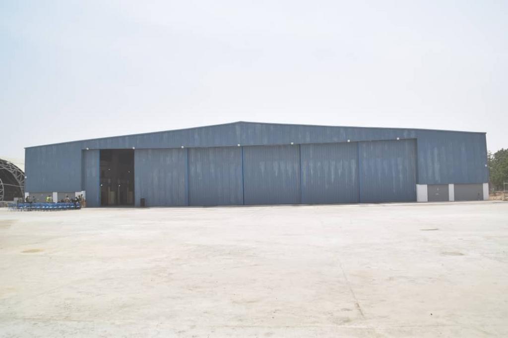 Insurgency: NAF sets up aircraft hangar in Maiduguri. [Twitter/@NigAirForce]