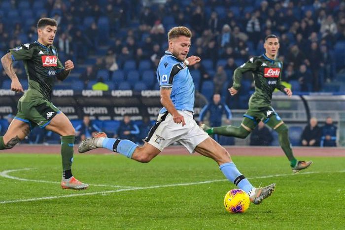Hot shot: Lazio's Ciro Immobile is the top Serie A scorer with 20 goals this season.