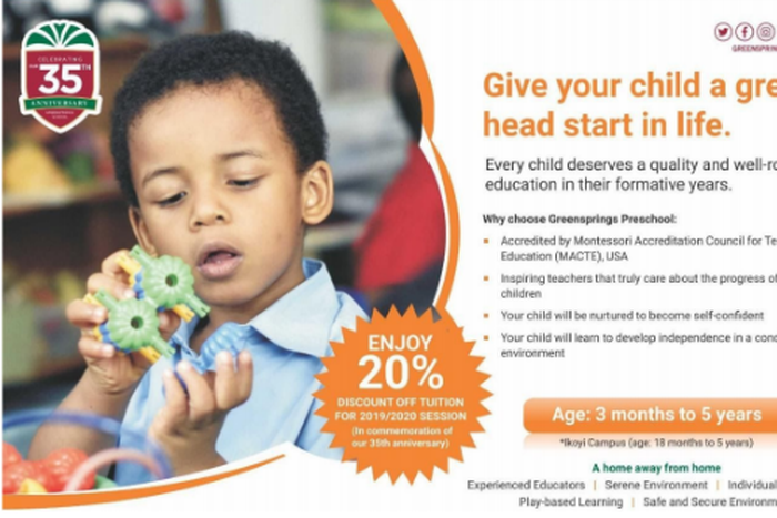 Massive discount on school fees as Greensprings School marks its 35th anniversary