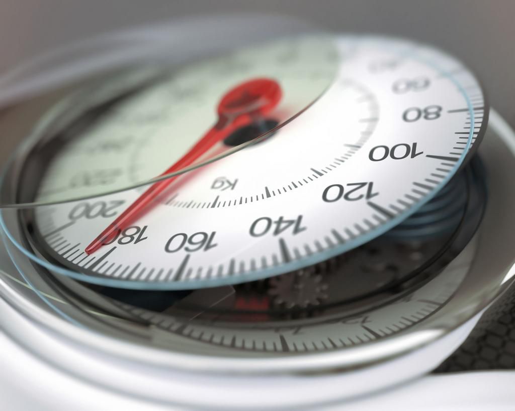 Broken weighing scales