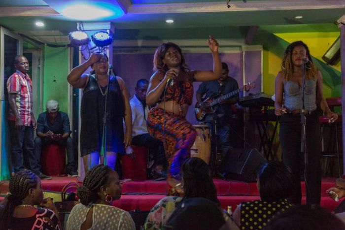 Bikutsi's raunchy lyrics and provocative dancing quickly draw appreciative laughter