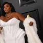 US singer-songwriter Lizzo rocks a Versace corset gown at the Grammys