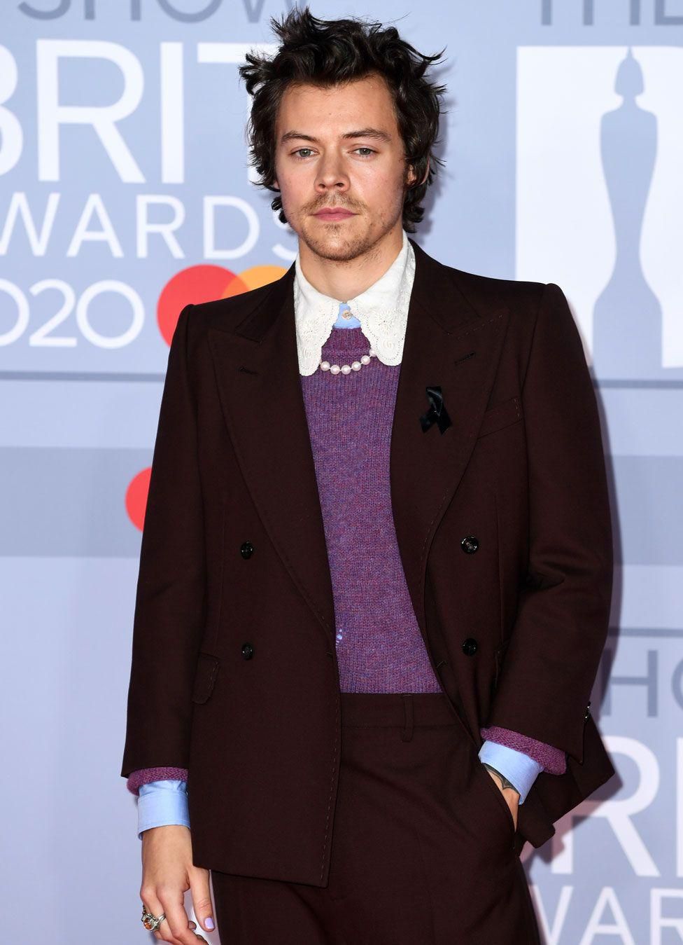 Harry Styles at the 40th BRIT Awards Red Carpet [Getty Images]