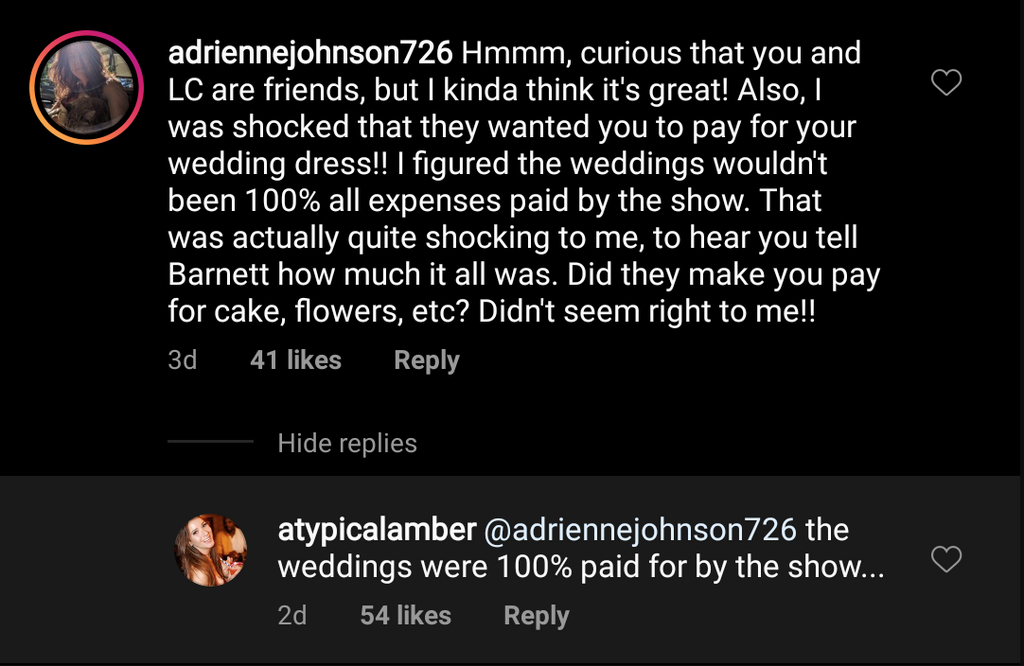 Amber Pike Responds On Instagram