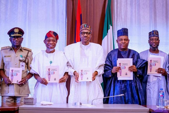 President Muhammadu Buhari launches new visa policy to boost economy. [Twitter/@BashirAhmaad]