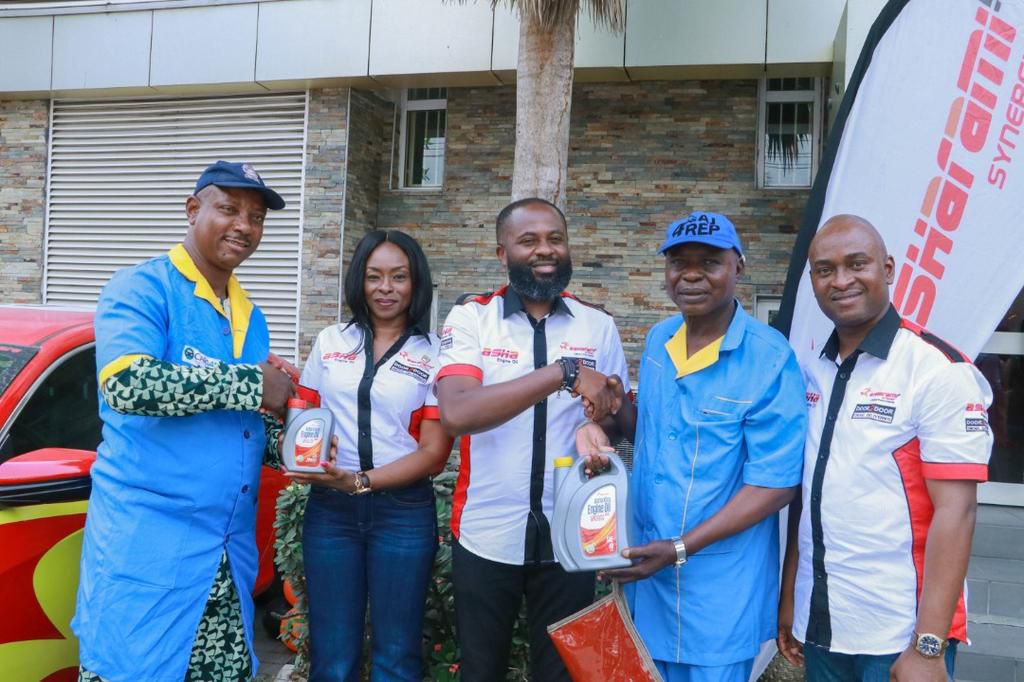 Nigeria Automobile Technicians Association (NATA) Representatives with Asharami Team