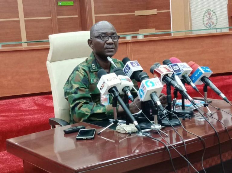 The Coordinator, Directorate of Defence Media Operations, Maj.-Gen. John Enenche. [NAN]