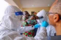 Lagos state Governor, Babajide Sanwo-Olu visited the Infectious Disease Hospital in Yaba where the Coronavirus index patient is being managed. [Twitter/@jidesanwoolu]