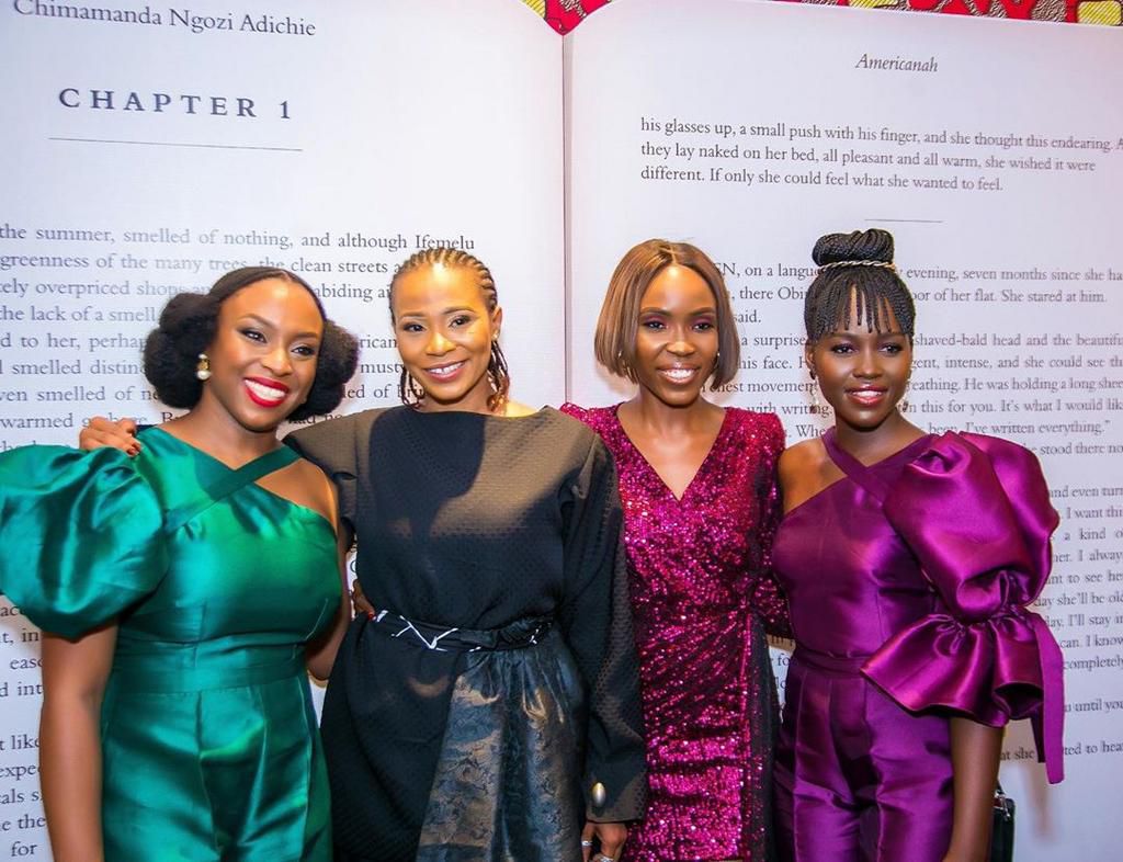 Chimamanda Ngozie Adichie and Lupita Nyong'o stuns in Imad Eduso [Instagram]
