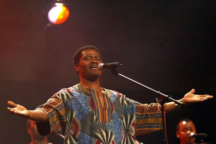 Trailblazer: Joseph Shabalala, founder of South Africa's Ladysmith Black Mambazo, pictured in 2002
