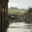 Mytholmroyd in northern England was flooded after the River Calder burst its banks