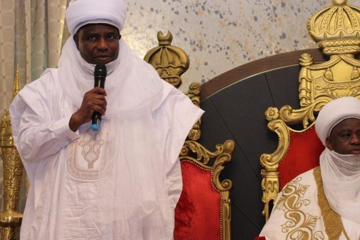 Gov. Aminu Tambuwal and the Sultan of Sokoto, Dr Sa’ad Abubakar. [thecable]