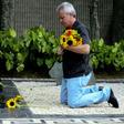 Former hitman Jhon Jairo Velásquez, pictured in 2015, paying tribute to his ex 'boss' and drug kingpin Pablo Escobar in Medellin