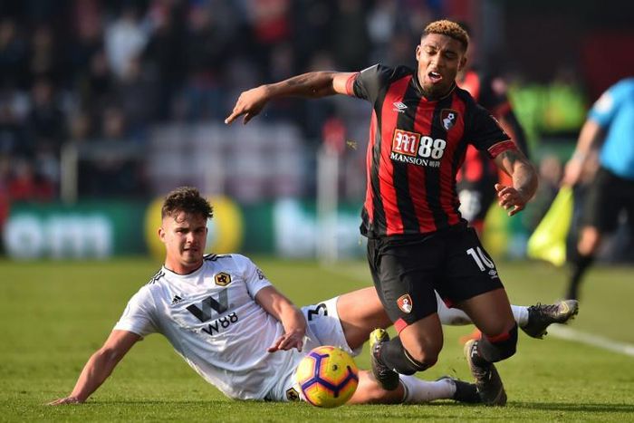 Jordon Ibe (R) has made just two substitute appearances for Bournemouth in the Premier League this season
