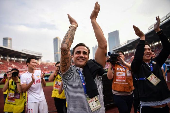 Fabio Cannavaro took Tianjin Quanjian to third in the Chinese Super League in 2017