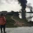 Confusion as another pipeline explosion rocks Lagos (Twitter @OmoGbajaBiamila)