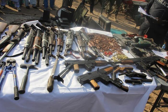 Police intercepts 3 persons with firearms in Zamfara/Illustrative photo. [monitoringthenigeriapolice]