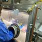 A lab technician testing for coronavirus in Nigeria [NCDC]