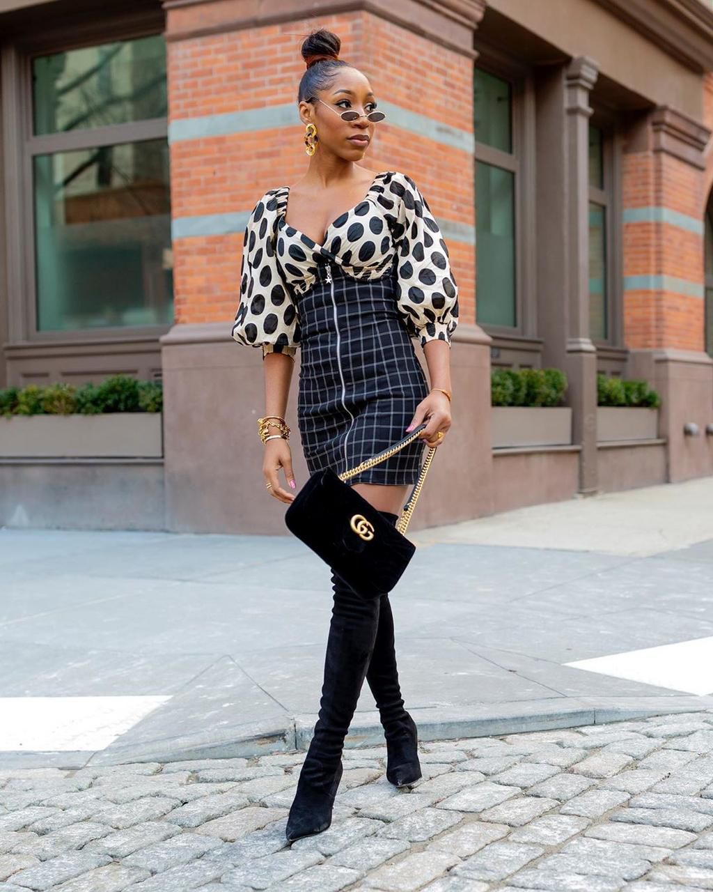 Chinyere Adogu stuns in polka dot [Instagram: the_real_chi]