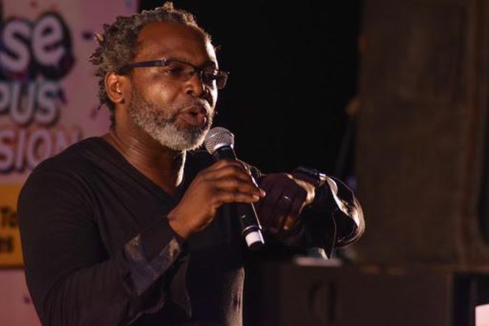 Renowned photographer, Kelechi Amadi-Obi speaking to students during the Pulse Talk Series in UNIBEN