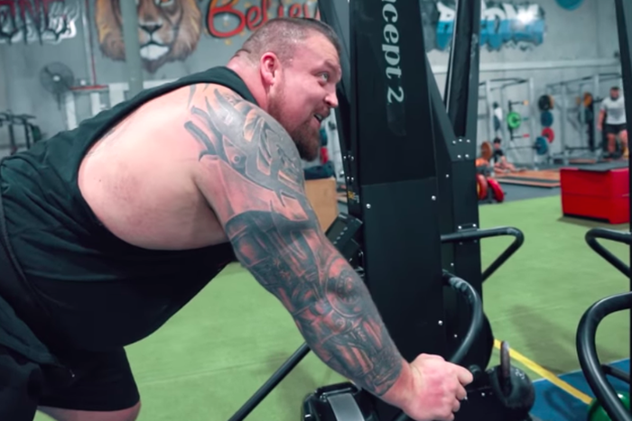 Eddie Hall Attempts to Break World Ski Erg Record