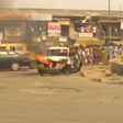 Protesting bike riders set a Lagos govt van on fire on Wednesday, February 5, 2020 (Pulse)