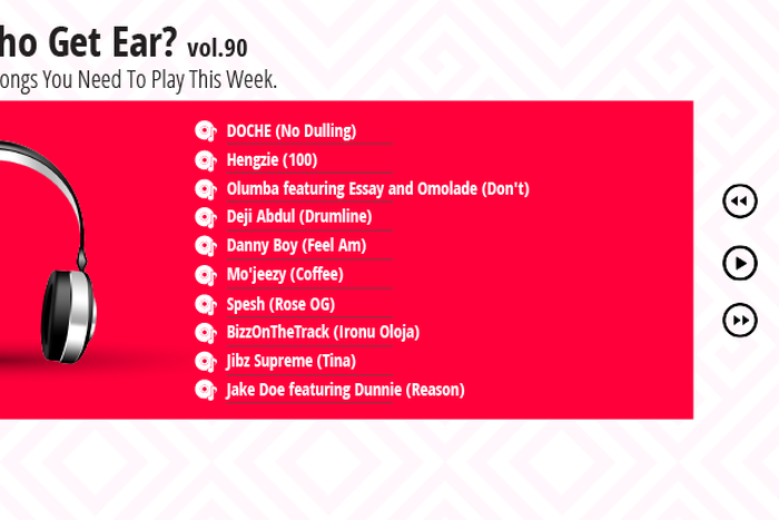 Who Get Ear Vol. 90: Here are 10 songs you need to play this week. (Pulse Nigeria)