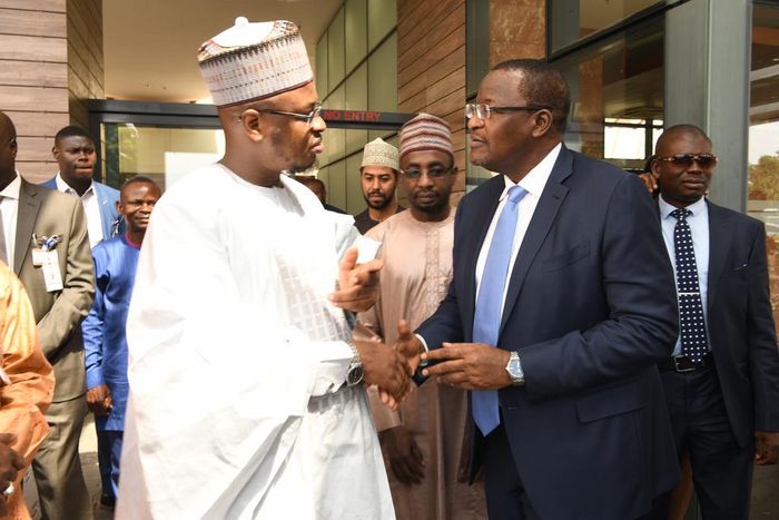 L-R: Dr. Isa Pantami, Minister of Communications & Digital Economy (Left); Mr. Kashifu Abdullahi, Director-General, National Information Technology Development Agency and Prof. Umar Danbatta, Executive Vice Chairman/CEO, NCC at the event.