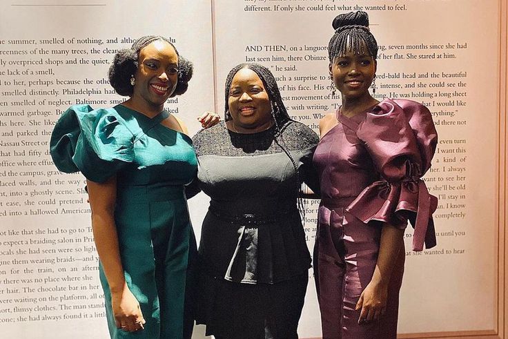 Chimamanda Ngozie Adichie and Lupita Nyong'o stuns in Imad Eduso [Instagram]