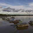Carauari, an Amazonian town where residents fear the reach and spread of the coronavirus COVID-19 pandemic in the rainforest in Brazil is seen on March 16, 2020