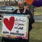 Man Celebrates Anniversary Outside Nursing Home
