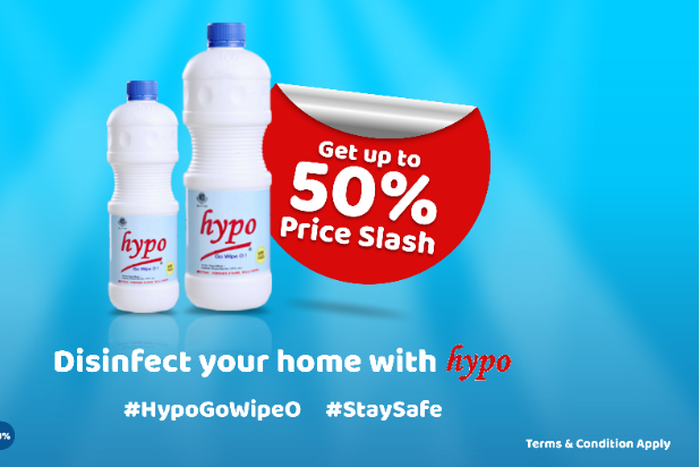 Hypo Bleach slashes price by 50% to support fight against COVID-19