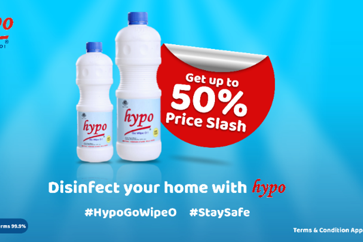 Hypo Bleach slashes price by 50% to support fight against COVID-19