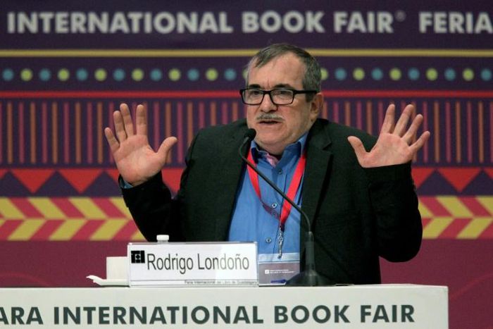 Former FARC guerrilla leader Rodrigo Londono was targeted by other former guerrilla leaders who broke with the peace deal that has seen them take up civilian life