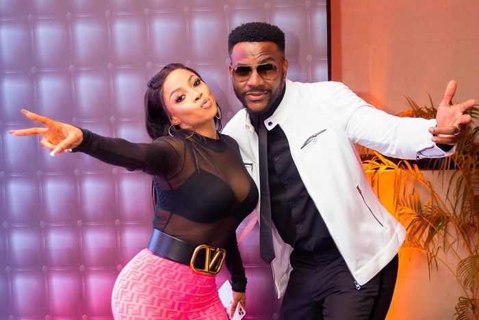 Toke Makinwa and Ebuka Obi-Uchendu [Instagram/ebuka]