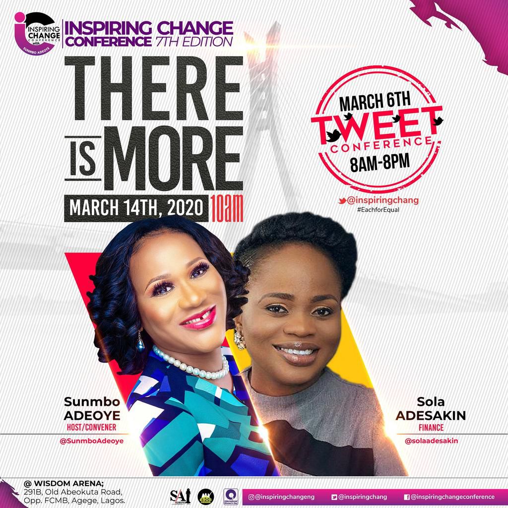 What to expect at the upcoming most anticipated inspiring change Twitter Conference 2020; panelists unveiled